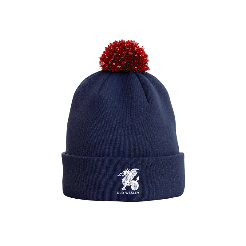 Old Wesley RFC Bobble Hat Rhino Rugby IE